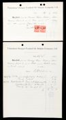 A group of seven Tottenham Hotspur Football & Athletic Company Ltd accountancy receipts dated 1926,