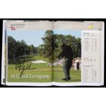 Multi-signed European Tour Golf Yearbook 2007, contains 183 signatures, Clarke Lehmann, Olazabal,