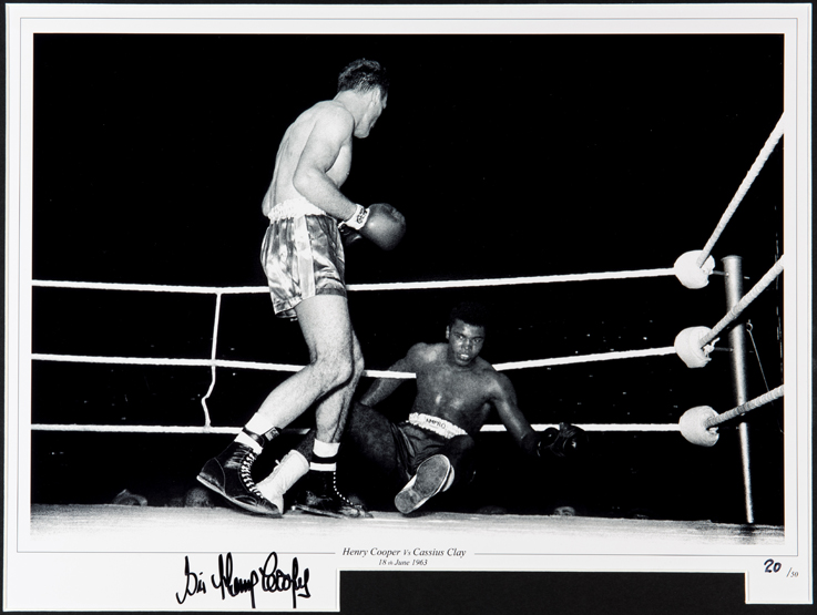 Four signed Sir Henry Cooper photographic prints, all from the same limited edition of 50,