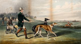 A collection of 19th century hare coursing prints, i & ii) a pair of colour prints after H.