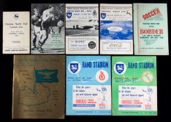 Seven programmes and an official club itinerary from the Preston North End Tour of Rhodesia and