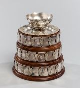 A Davis Cup replica prize identical in design to those presented to winning players and team