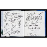 Multi-signed copy of Julian Wilson's book The Great Racehorses,