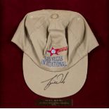 A Tiger Woods signed souvenir cap for the 1996 Las Vegas Invitational,