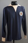 Blue Scotland No.16 international substitute's jersey early 1970s by T.
