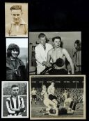 29 original football press photographs 1950s to 1970s, b&w various sizes, wide variety of subjects,