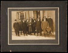 An original photograph of the Fulham football team 1907-08, matted 4 1/2 by 6in.
