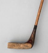 Ernest Sales of Sunningdale Gassiat-type putter circa 1928, with pistol grip,