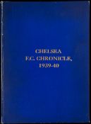 A very rare bound volume of Chelsea home programmes from the disrupted 1939-40 season,