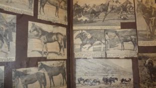 Racing memorabilia, a miscellany of items including big race day editions of The Sporting Life,