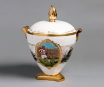 A unique Wedgwood Millennium vase & cover specially manufactured for the Sir Stanley Matthews
