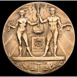 1928 Amsterdam Olympic Games participation medal, in bronze designed by J C Wienecke,