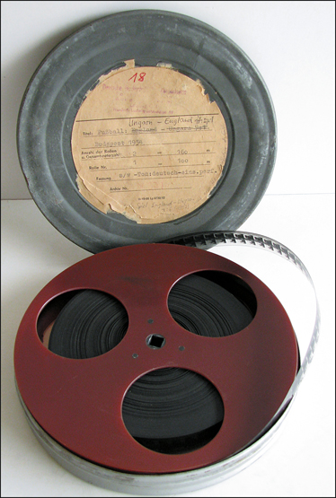 Original film of the 1954 Hungary v England 7-1 football match, 100 metres, 10mins,