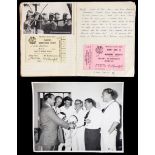 Journal kept by the England cricket team physiotherapist Harold Dalton during the 1954-55 Tour of