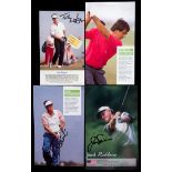 26 signed magazine pictures of golfers, Aoki, Couples, Zoeller, Player, Nicklaus, Olazabal, Els,