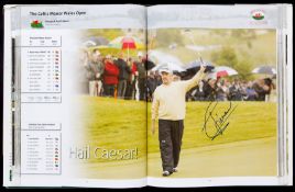 Multi-signed European Tour Golf Yearbook 2006, contains 177 signatures, Rocca, Casey, Poulter,