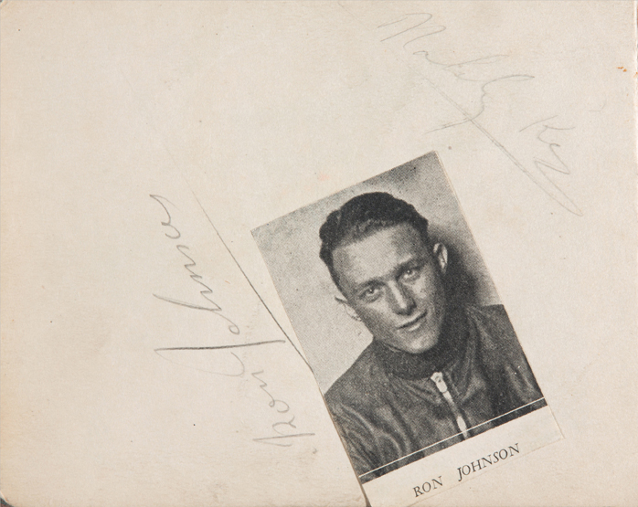 Autograph book with signatures of speedway riders in the early 1930s, including Jack Parker,