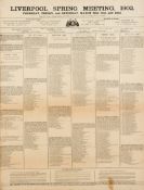 A broadsheet published for the 1902 Liverpool Grand National Meeting,