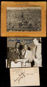 Jack Dempsey and Jess Willard double-signed brochure,