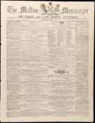 12 Newspapers carrying horse racing reports dating between 1791 and 1863,