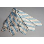Five pairs of vintage Manchester City FC club-issued neck ties for players & officials,