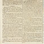 Two issues of the 18th century newspaper The London Chronicle both carrying reports of