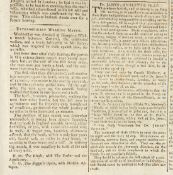 Two issues of the 18th century newspaper The London Chronicle both carrying reports of