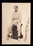 Photograph signed by the Australian tennis player Teddy Dewhurst circa 1905,