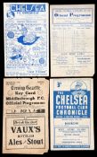 Chelsea programme collection, all contained in sleeves within an album,