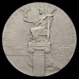 A Stockholm 1912 Olympic Games participation medal, in white metal,