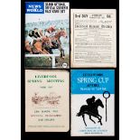 A collection of 48 Aintree racecards, 6 Grand National cards for 1968, 1977 (Red Rum's third win),