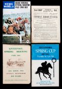 A collection of 48 Aintree racecards, 6 Grand National cards for 1968, 1977 (Red Rum's third win),
