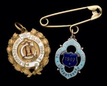 A Leopardstown Race Club member's badge 1892-93,