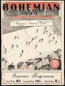 Bohemians v Manchester United programme 12th May 1948