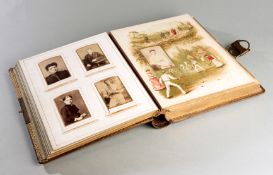 A fully working German made Victorian lawn tennis themed musical 'Olympia' photograph album circa