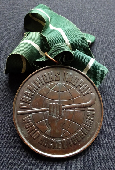Bronze medal for the 1978 Champions Trophy World Field Hockey Tournament in Lahore, Pakistan,