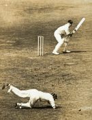 Don Bradman signed photograph circa 1930, 9 1/2 by 7 1//2in.