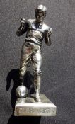 1912 Dutch silver statuette of the footballer George Wilson,