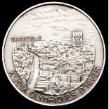 A Grenoble 1968 Winter Olympic Games participant's medal, In silvered-bronze, 68mm, by M.