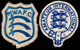 Two F J Gregory cloth shirt badges,