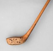 Dunn's patent one-piece hickory driver circa 1912, with face insert and patent grip,