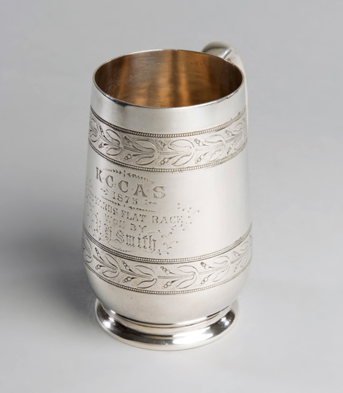 King's College Cambridge [University] Athletics Society trophy dated 1875,