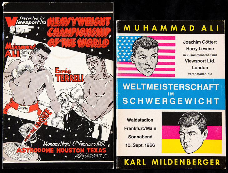 Two Muhammad Ali boxing programmes,