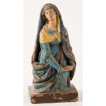 Polychrome terracotta, “Madonna addolorata”, 19th Century, H cm 27x13x10 (small losses)