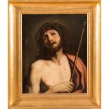 Pittore Italiano del sec XIX - ÒCristo con corona di spineÓ - olio su tela - H cm 65.5x53.5