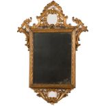 Carved and giltwood mirror, Emilia, 18th Century