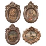 Four terracotta frames, 18th Century