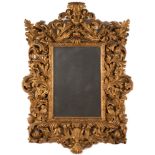 Carved and giltwood mirror, 19th Century