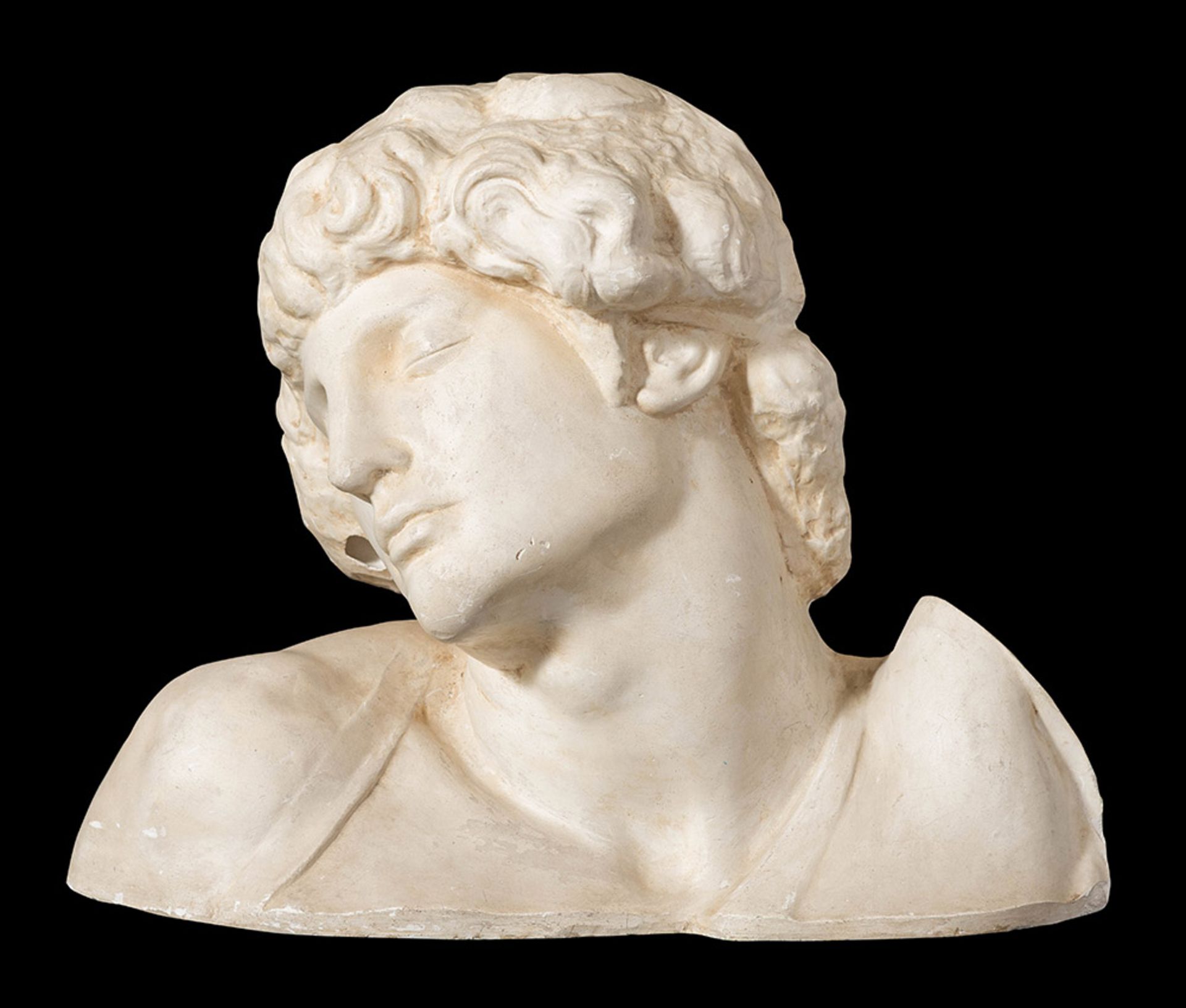 Plaster bust of the 20th Century, "Lo schiavo morente"