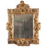 Carved and giltwood mirror, Marche, 18th Century